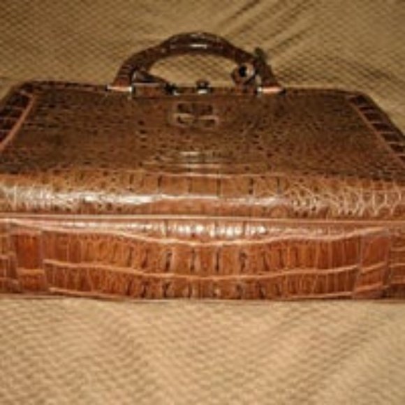 ❤️NEW Handmade Genuine CROCODILE Leather Laptop Briefcase Business Vietnam $750 - Picture 6 of 11